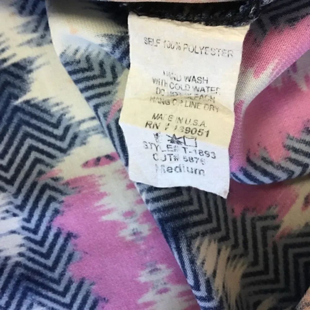 Whimsy Tank Top Multi Colored Print Medium - Picture 7 of 10